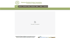 Desktop Screenshot of disablecricket.com